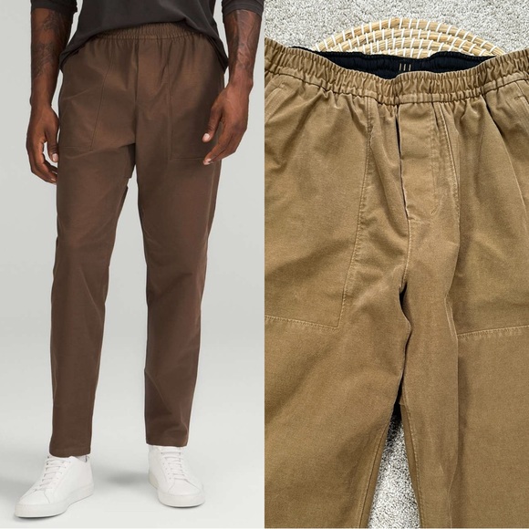 Lululemon Men’s Utilitech Pull-On Classic-Fit Pant 30" in Tan Brown Size M - Picture 1 of 16